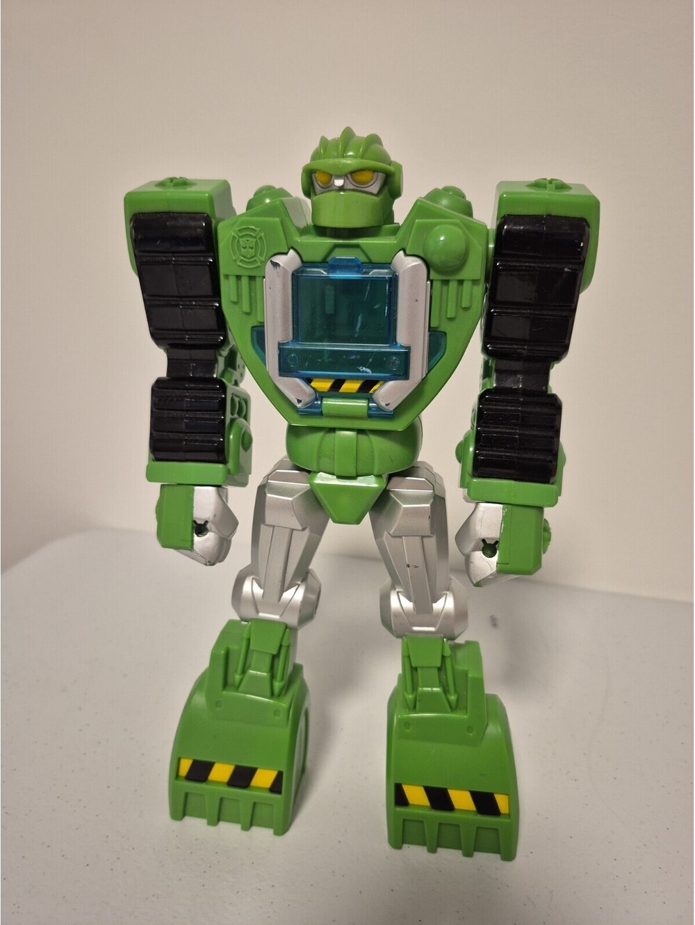 Playskool Heroes Transformers Rescue Bots Boulder Construction-Bot Mech 12" Robo